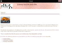 Tablet Screenshot of jomajisalonandspa.com